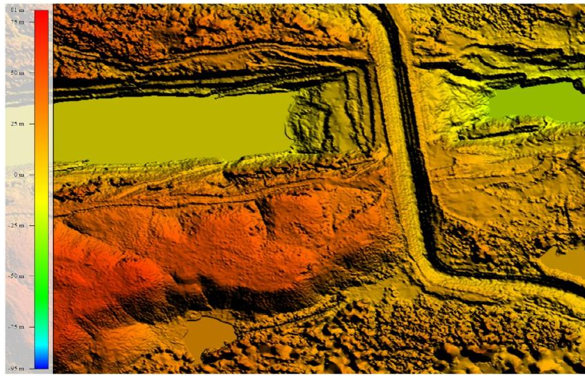 Mine Planning Elevation and Site Terrain Model