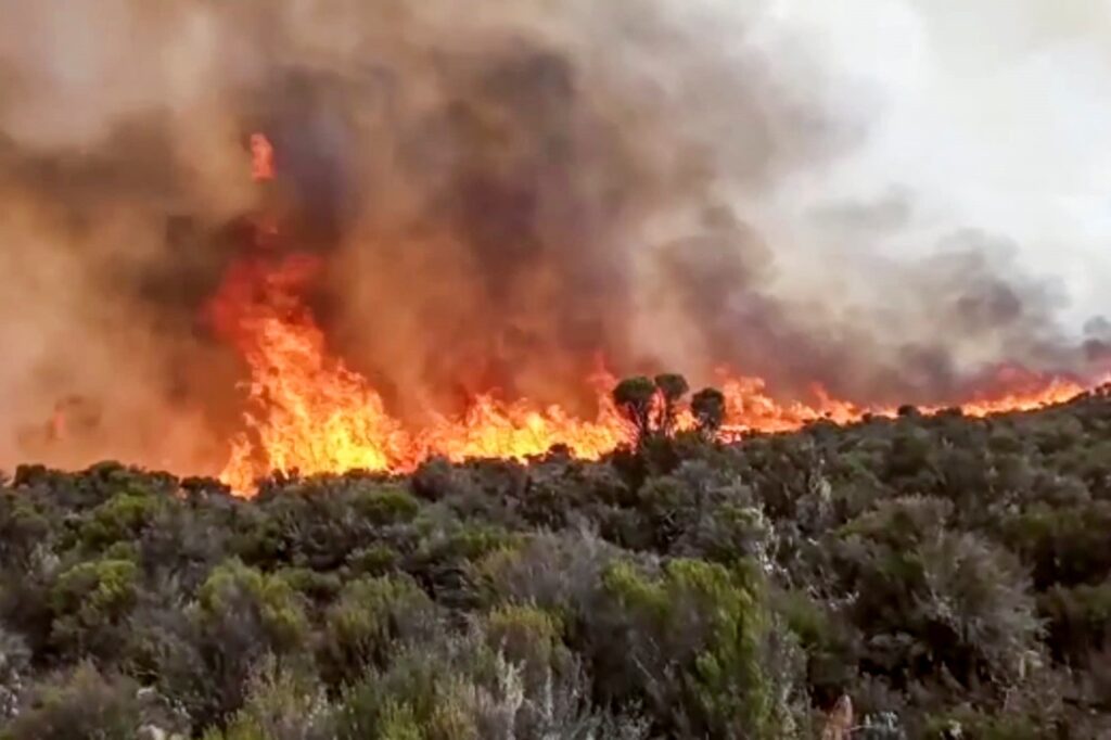 Fire on Mount Kilimanjaro