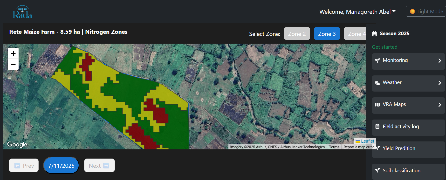 Crop Monitoring Platform